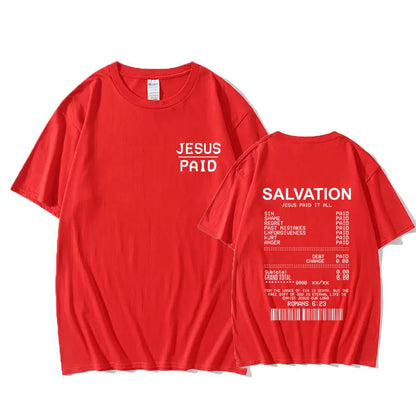 Salvation Paid In Full Tee - Bold Jesus Graphic Shirt ( Unisex )