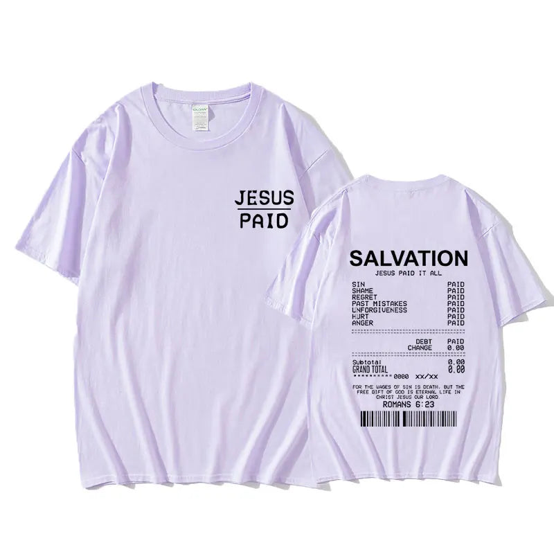 Salvation Paid In Full Tee - Bold Jesus Graphic Shirt ( Unisex )