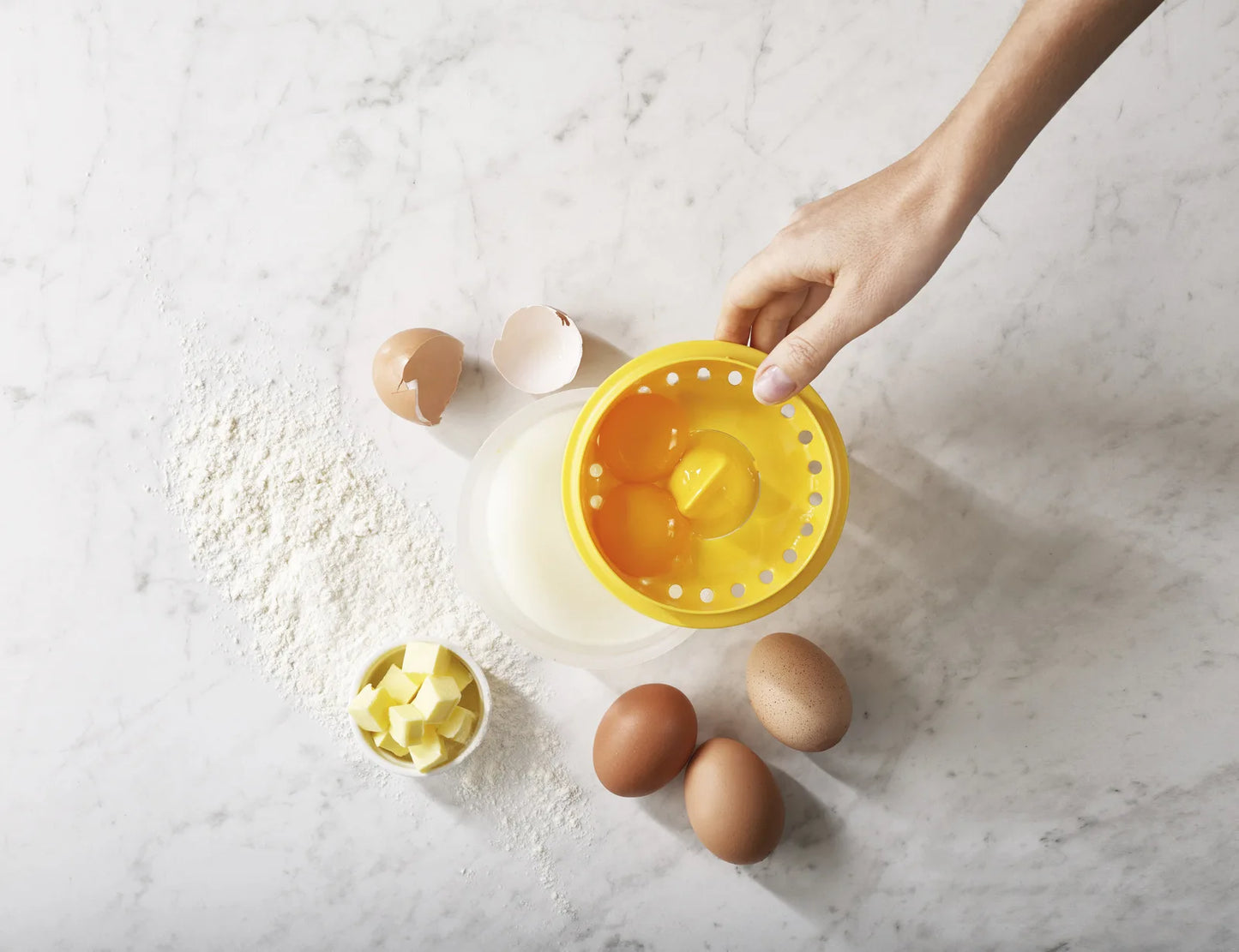 Egg Separator Bowl – Easy Yolk & Egg White Divider