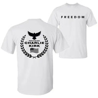 American Freedom Shield T-Shirt – Patriotic Eagle Christian Graphic Tee for Men