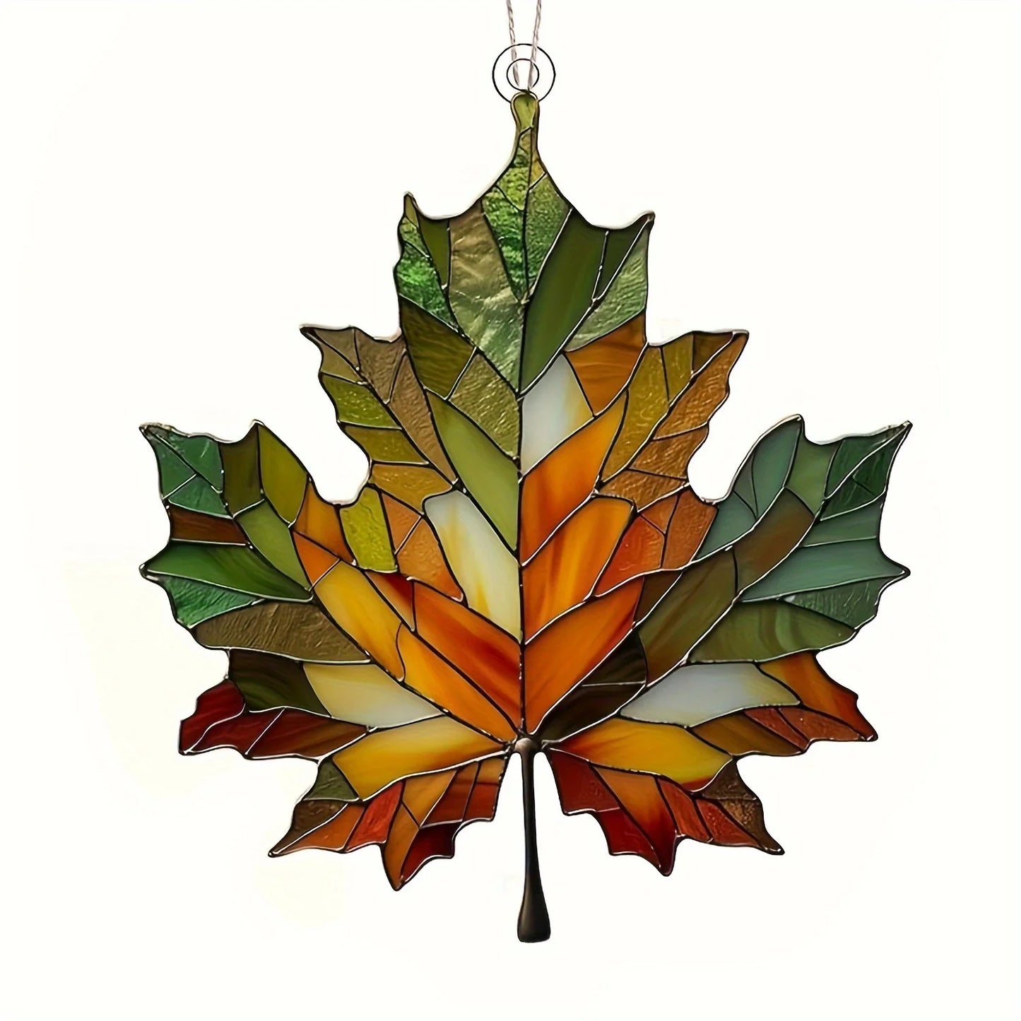 Thanksgiving Acrylic Maple Leaf Light Catcher – Autumn Home & Door Decor Gift