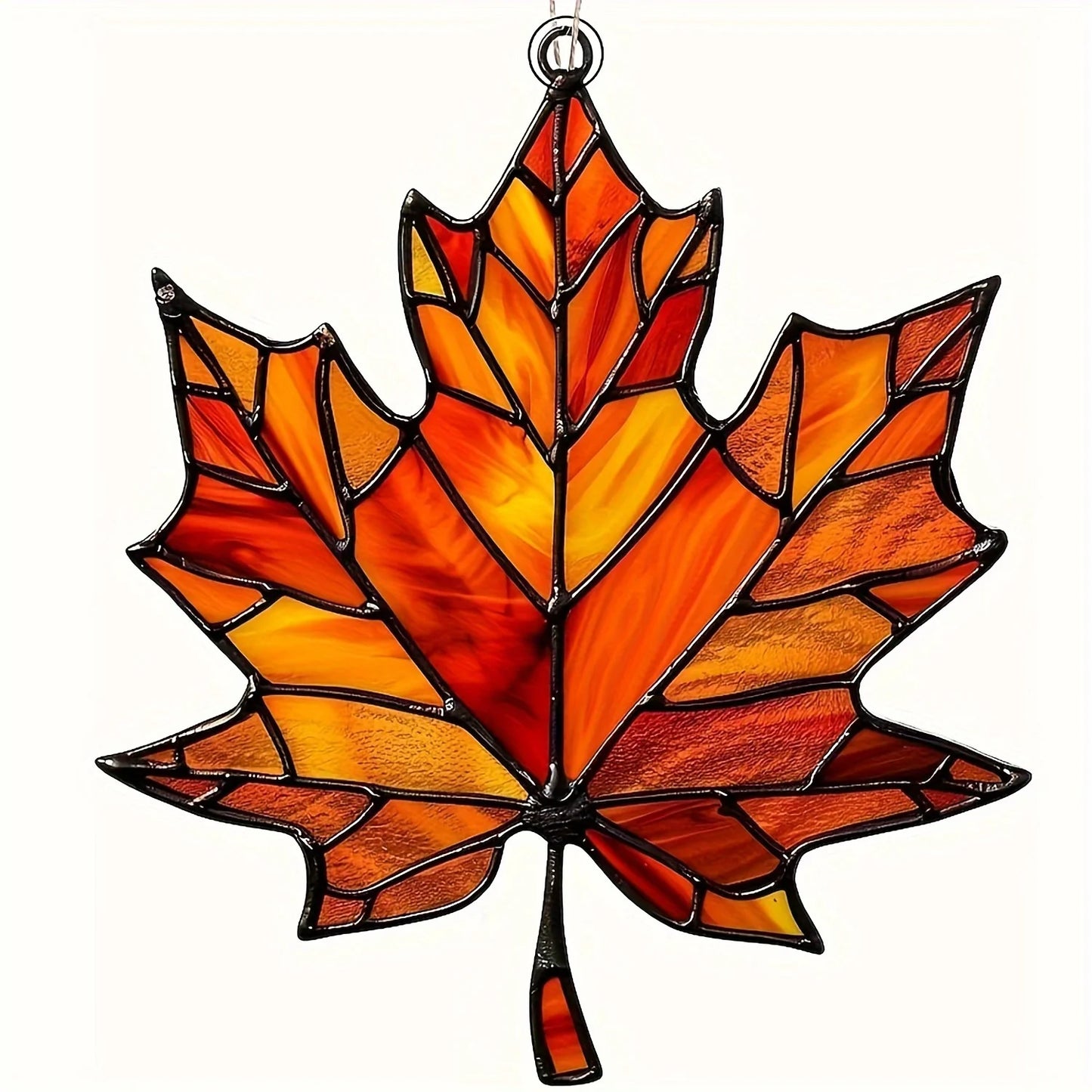 Thanksgiving Acrylic Maple Leaf Light Catcher – Autumn Home & Door Decor Gift