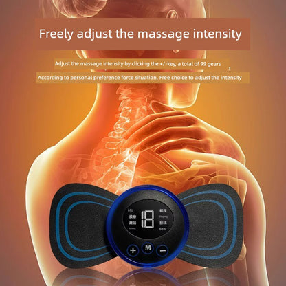 Cervical Spine Massage Patch Instrument Waist Back Cervical Spine Rechargeable Multi-Function Pocket Physiotherapy Massager Compact Smart Instrument