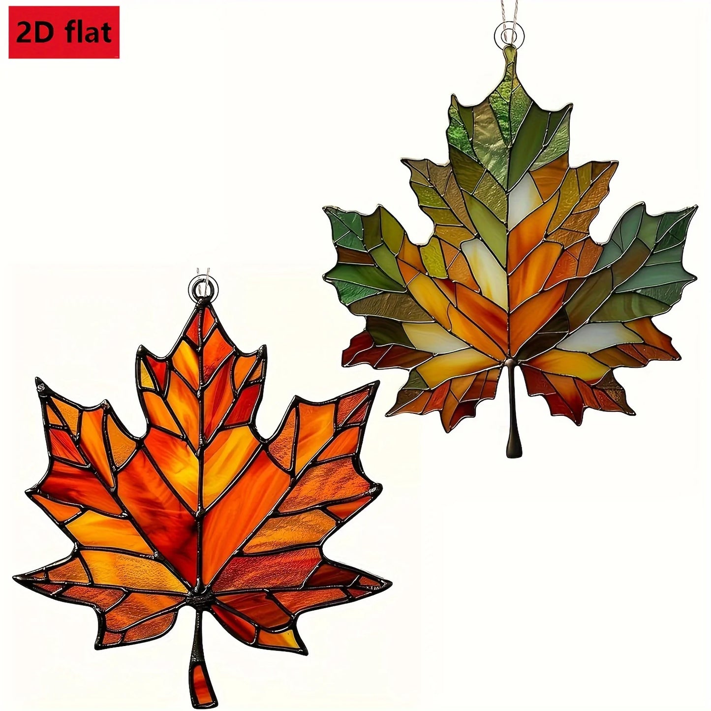 Thanksgiving Acrylic Maple Leaf Light Catcher – Autumn Home & Door Decor Gift