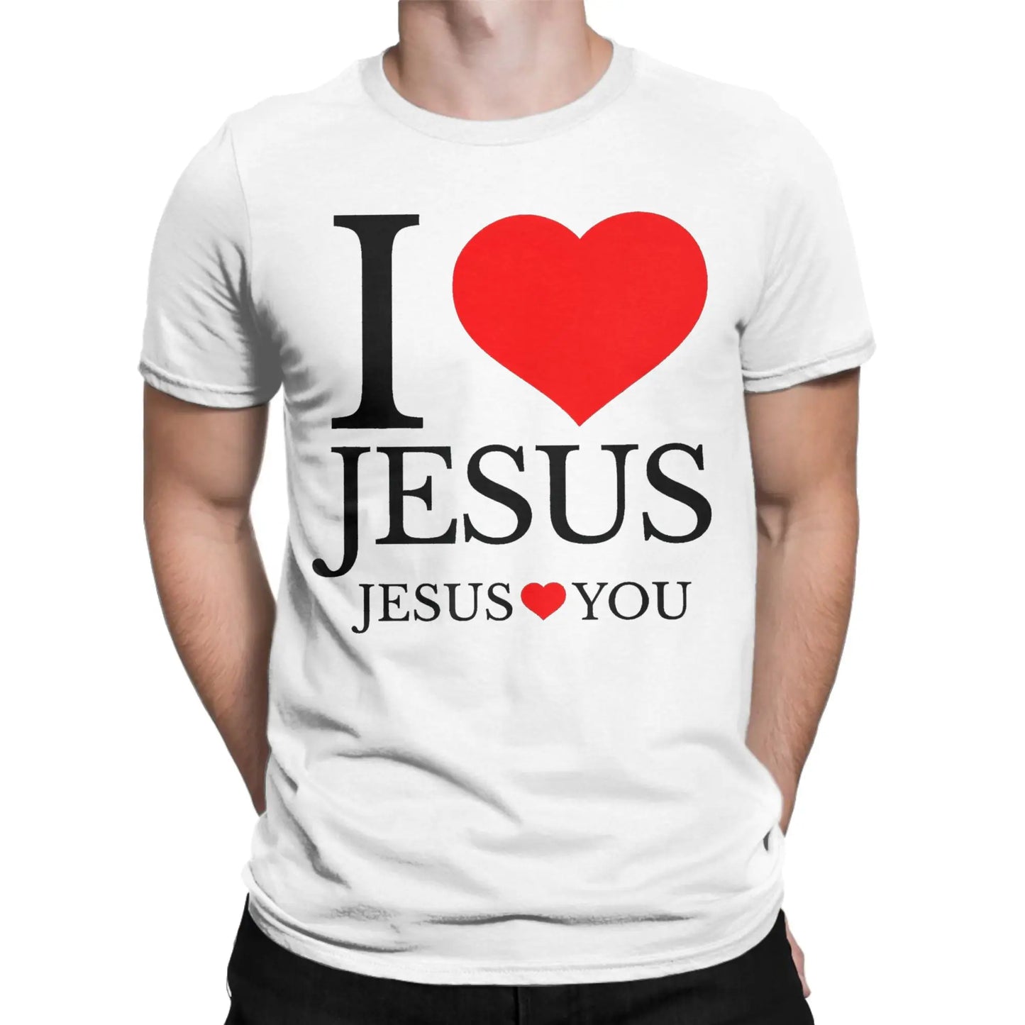 I Love Jesus, Jesus Loves You Tee- Fun & Faith Filled Shirt For Women