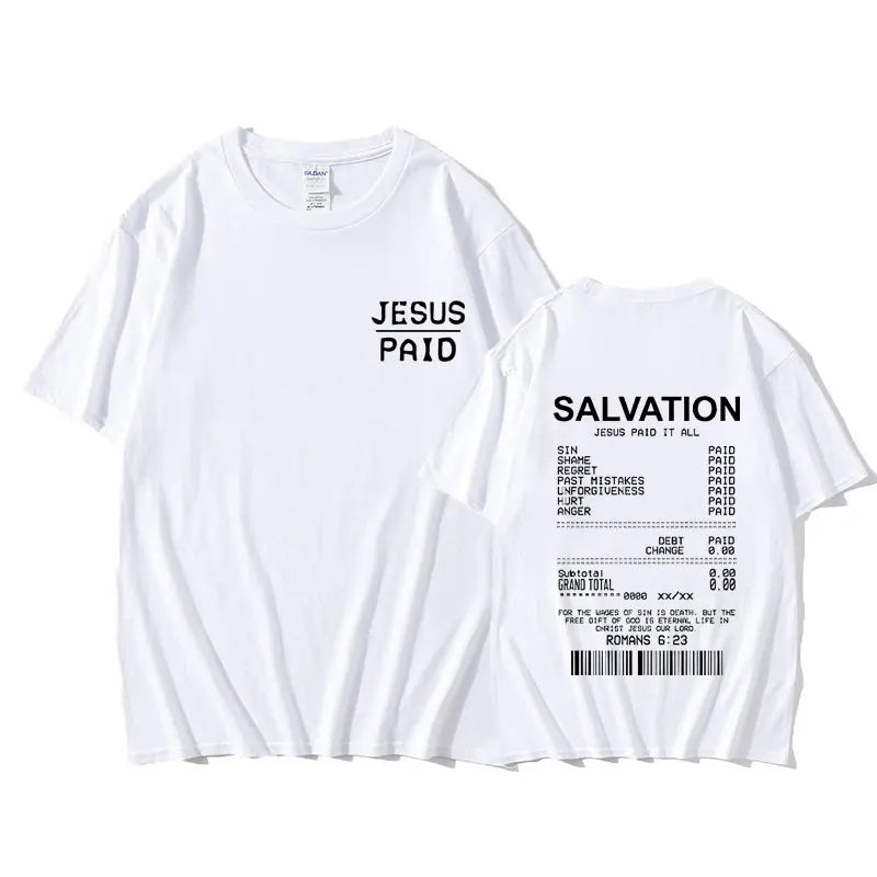 Salvation Paid In Full Tee - Bold Jesus Graphic Shirt ( Unisex )