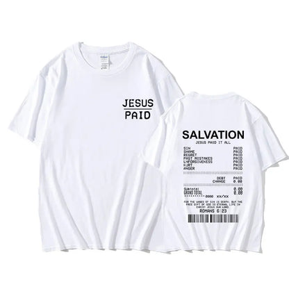 Salvation Paid In Full Tee - Bold Jesus Graphic Shirt ( Unisex )