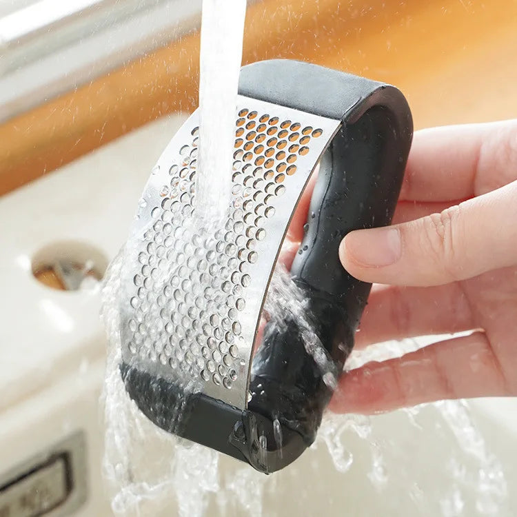 Stainless Steel Garlic Press – Easy Food Grade Crusher