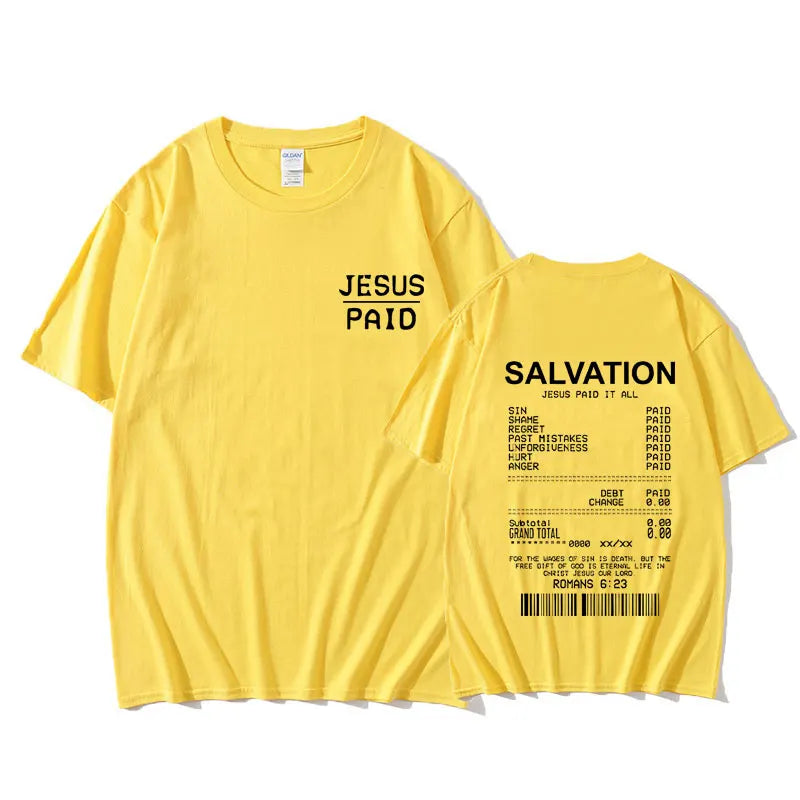 Salvation Paid In Full Tee - Bold Jesus Graphic Shirt ( Unisex )