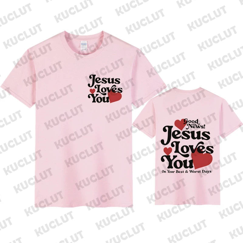 Jesus Loves You Tee - Good News Design ( Women's Fit )