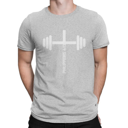 Philippians 4:13 Fitness Tee - Vintage Christian Workout Shirt