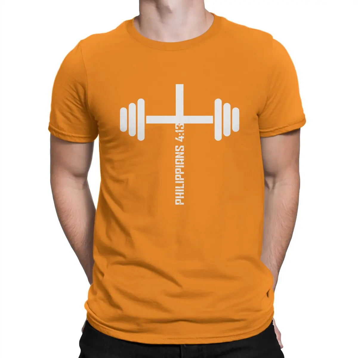 Philippians 4:13 Fitness Tee - Vintage Christian Workout Shirt