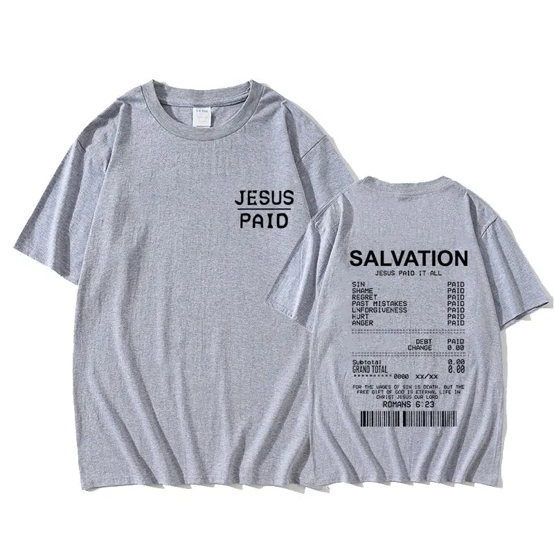 Salvation Paid In Full Tee - Bold Jesus Graphic Shirt ( Unisex )