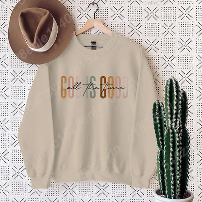 God Is Good All The Time Sweatshirt - Oversized Christian Fleece For Women