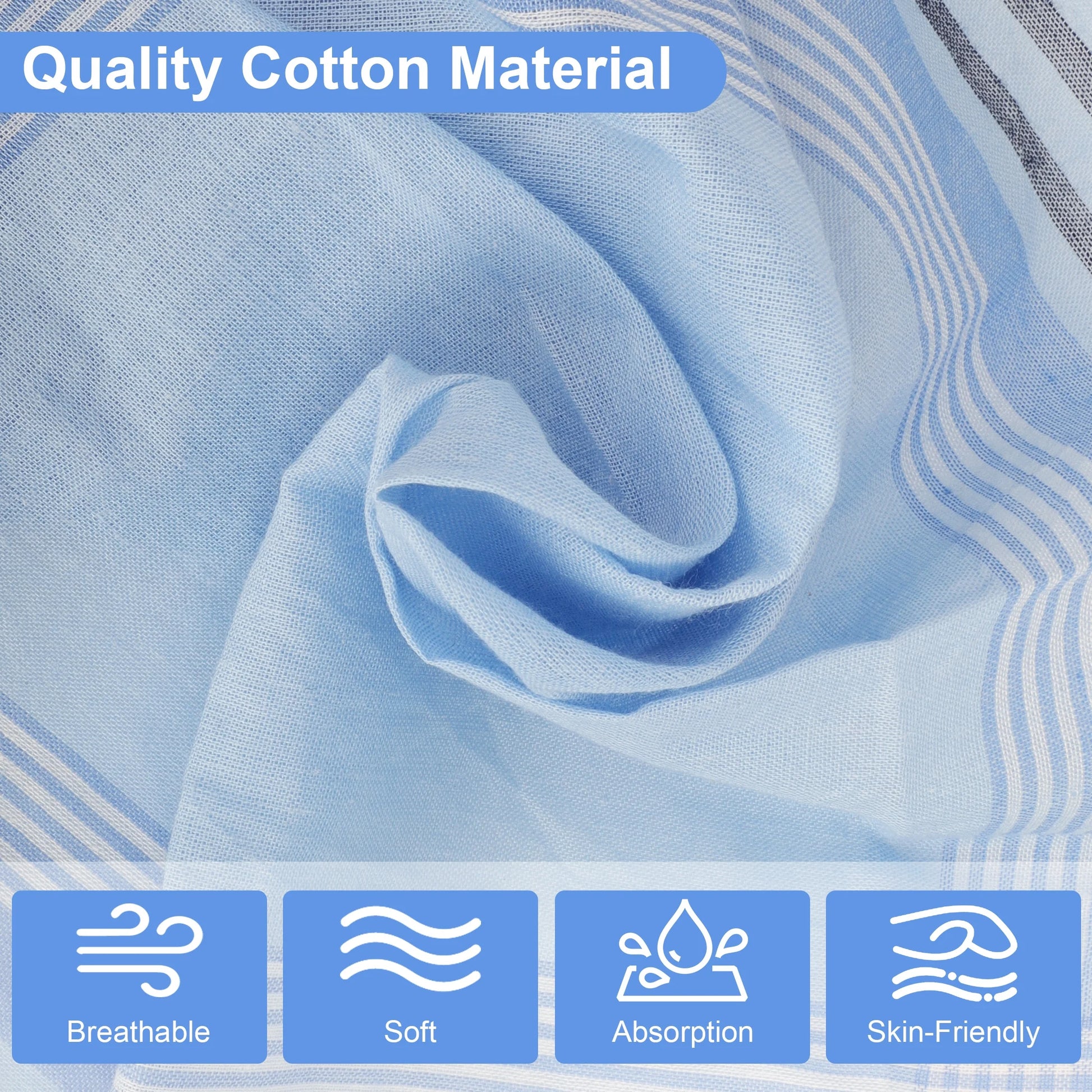 12Pcs Classic Plaid Handkerchiefs for Men,  Soft Cotton Hankies, 14''X14'' Square Pocket