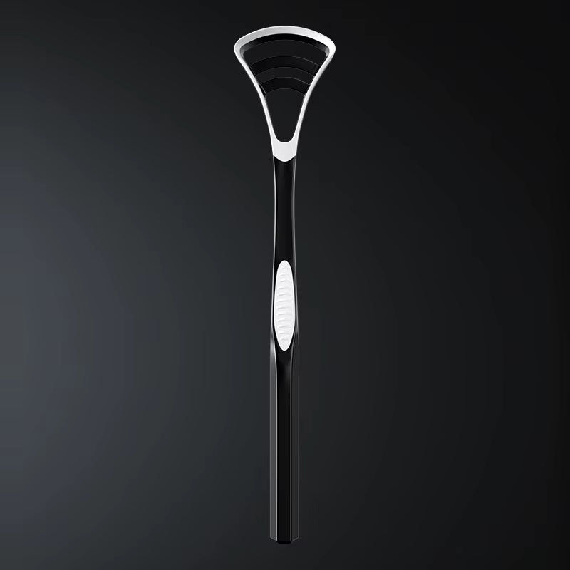 “Men’s Black Tongue Scraper – Oral Hygiene Tool for Fresh Breath & Daily Cleaning”